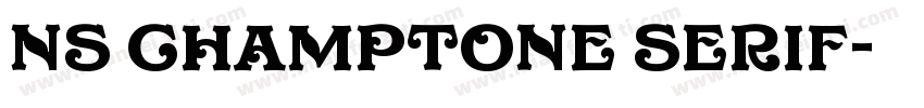 NS Champtone Serif字体转换